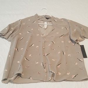 Gray Womens Blouse